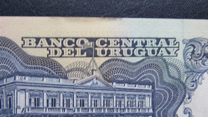 Uruguay 1989.50 Pesos banknote in very fine condition.