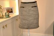 .Ladies Black &amp; Cream Mini Skirt from Principles. Size UK size 10 / EU 38