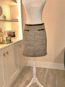 .Ladies Black & Cream Mini Skirt from Principles. Size UK size 10 / EU 38