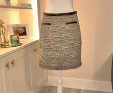 .Ladies Black & Cream Mini Skirt from Principles. Size UK size 10 / EU 38