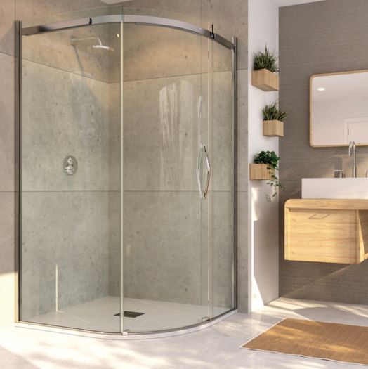 Clearance: Offset Sliding Quadrant 1200 X 900mm Left Hand
