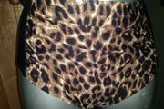 High waist swimming bottoms black/leopard print size UK18 EUR46 Postage included
