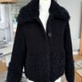 Maje black curly faux fur  jacket Image 3