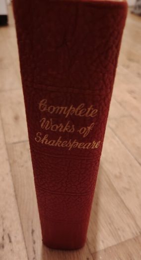 1957 Leather Shakespeare Complete Works (Rare Uncut Pages)