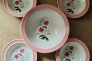 Vintage Staffordshire salad bowl set