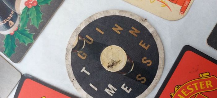 20 x vintage beer mats ,nice collection,,see pictures for condition ,sold as seen ,price includes post to anywhere in Ireland thank you, Job lot