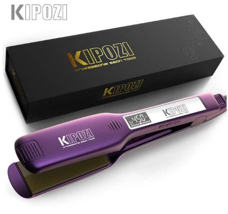 Steam Hair Straightener Flat Iron Tourmaline Ceramic Professional Hair Straightener LCD Digital Screen Salon Steam Hair