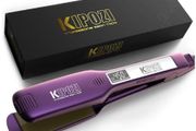 Steam Hair Straightener Flat Iron Tourmaline Ceramic Professional Hair Straightener LCD Digital Screen Salon Steam Hair