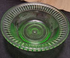 Bowl Green Uranium Glass