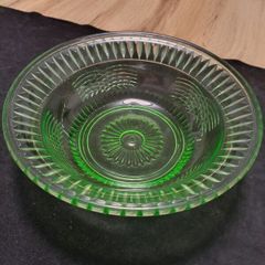 Bowl Green Uranium Glass