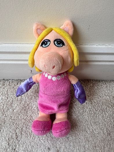 Miss Piggy Plush Disney Muppets Posh Paws approx. 23. cm. Used Please see photos