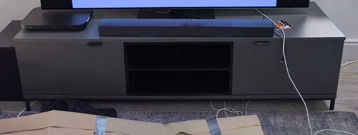 Modern Grey TV and Media Unit 160cm Wide