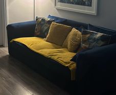 Free to take ! Blue 3 seater sofa ! Free to anyone who can collect