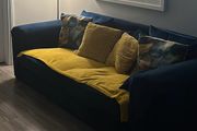 blue 3 seater sofa for sale, collection only