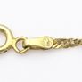 925 Vintage Gold Plated Sterling Silver Italian Signed Flat Curb Diamond Cut Long Chain Image 7