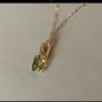 New 18ct Solid Gold Lovely Period Stone pendant  With Fine 9ct Gold 18" Chain Image 8
