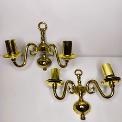 brass wall sconces x 2
