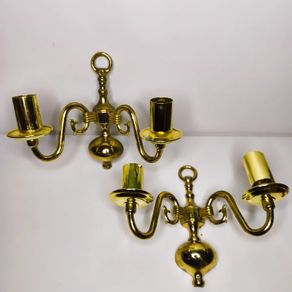 brass wall sconces x 2