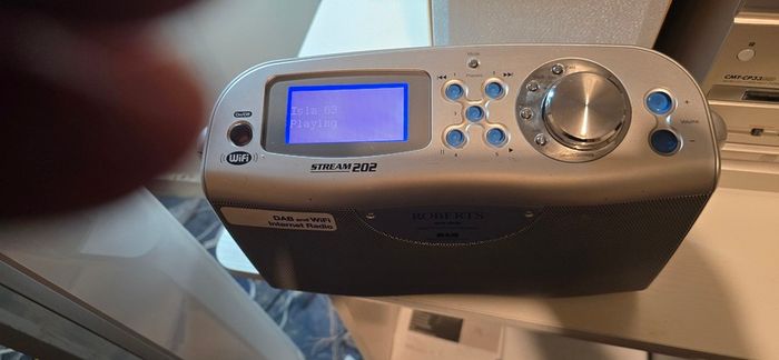 Roberts Stream Stereo WM-202 Silver colour DAB/ FM/ Wi-Fi/ Internet Radio. Great Condition
