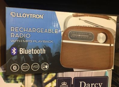 Small Retro Rechargeable Bluetooth Radio