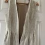 Hobbs Linen Dress - Size 10 - Elegant Neutral Occasion Wear Image 3
