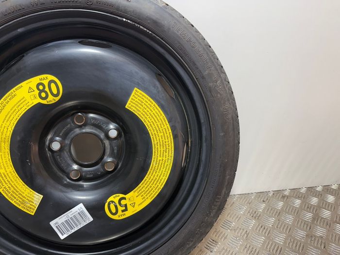 2016 Volkswagen Golf Mk7 Spare Wheel T125/70/r18 Size