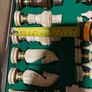 A stunning box of wooden chess pieces and board Image 6