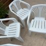 x5 Stackable Plastic Garden Chairs Image 5