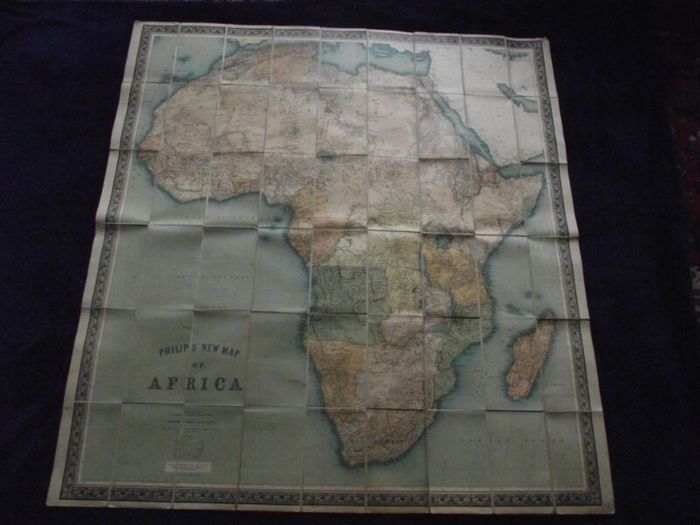 Philips New Map of Africa - London and Liverpool - George Philip & Son-Ca.1890