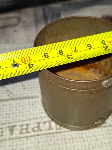 Rare 13 Piece Lot of Antique Chavagnat Tin Measuring Demi-Litre from Paris, France, dating  approximately 1800s.