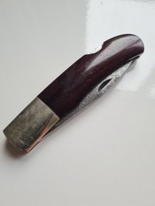 Damascus steel pocket knife