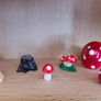 Miniature dolls house or fairy garden items, lot of garden gnomes Image 8