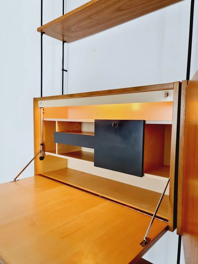 Mid-Century Shelving Unit, Teak, Lighted