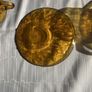 Vintage Indiana Glass Tiara Sandwich Amber Cup & Saucer Set (2 Pairs) Image 5