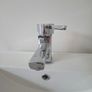 White Bathroom Vanity UnitWhite Bathroom Vanity Unit, Basin and Chrome Tap  Excellent Condition Image 2
