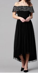 black evening dress