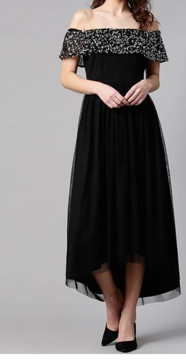 black evening dress