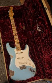 "PRICE DROP in description " Fender Custom Shop 57' Strat Heavy Relic Daphne Blue