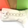 girls, White Bow Boots with Buttons Image 3