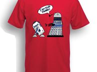 main image for ad Star Wars/Doctor Who Dalek/R2-D2 T-Shirt
