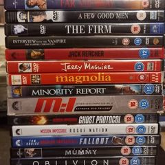 Tom Cruise Dvd Collection Top Gun Cocktail Mission Impossible Jerry Maguire Etc.