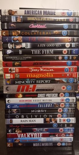 Tom Cruise Dvd Collection Top Gun Cocktail Mission Impossible Jerry Maguire Etc.