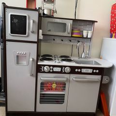Wooden toy kitchen