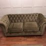 3 seater + 2 seater & ottoman green velvet Image 5