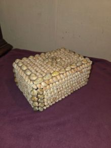 1960's Sea Shell Trinket/Jewellery Box