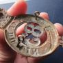 County of Dublin Glengarry cap badge.Brass.Victorian crown. Image 6