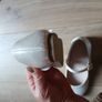 Ivory Satin Girls shoes Image 10