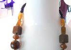 Vintage Carved Lucite/Bakelite type necklace