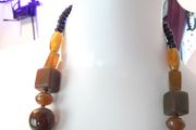 Vintage Carved Lucite/Bakelite type necklace