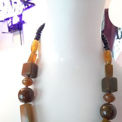 Vintage Carved Lucite/Bakelite type necklace